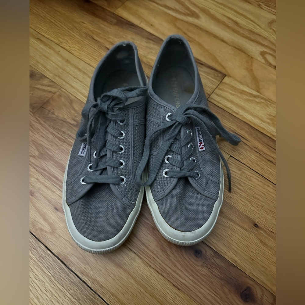 SUPERGA GRAY WOMENS SNEAKERS SIZE 6